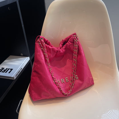 Women's Autumn Fashion Rhombus Chain Korean Embroidery Shoulder Bags