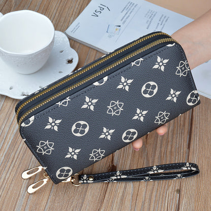 Women's Clutch Fashion Printing Large Capacity Change Phone Bags