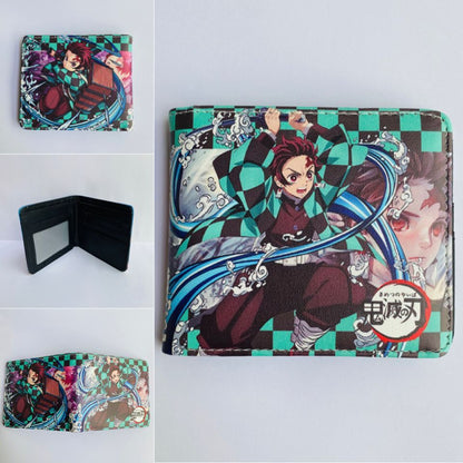 Anime Peripheral Ghost Blade Extinction Cartoon Printed Character Ladies Wallets