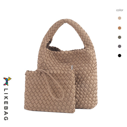 Elastic Fabric Woven Advanced Hand-woven Portable Handbags