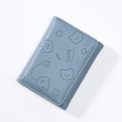 Women's Short Solid Color Simple Cute Ladies Wallets