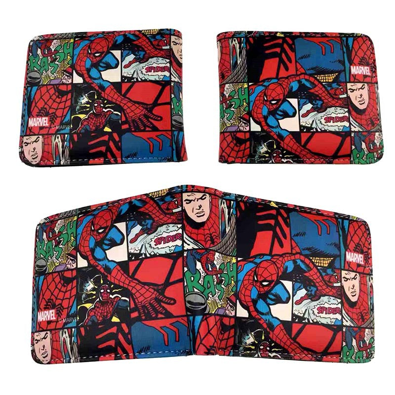 Men's Super Heros Short Black Spider Green Ladies Wallets