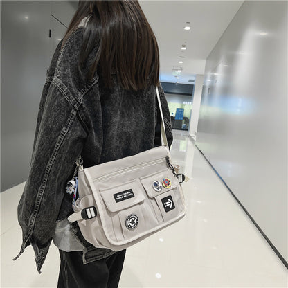 Men's Simple Fashion Campus Tooling Leisure Large Men's Messenger Bags