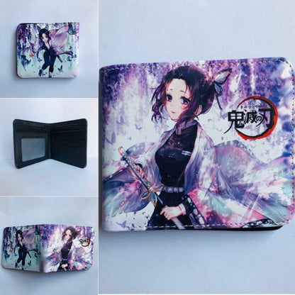 Anime Peripheral Ghost Blade Extinction Cartoon Printed Character Ladies Wallets