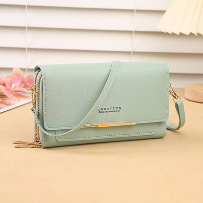 Women's Fashion New Korean Mid-length Clutch Phone Bags