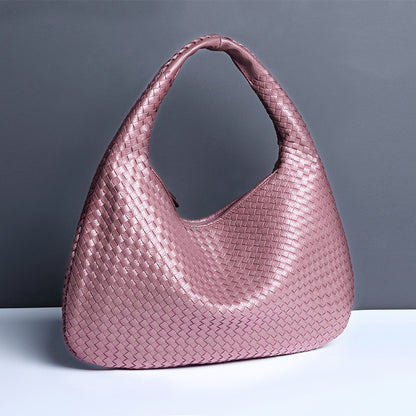 Women's Crescent Hand-woven Portable Dumpling Fashion Underarm Shoulder Bags