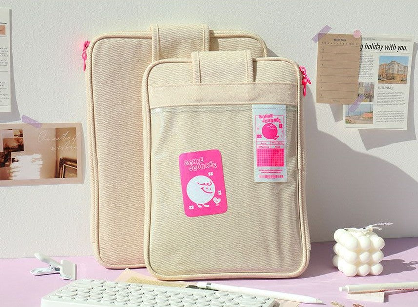 Sacs pour tablettes légers avec doublure protectrice à ventouse Macaron Pc