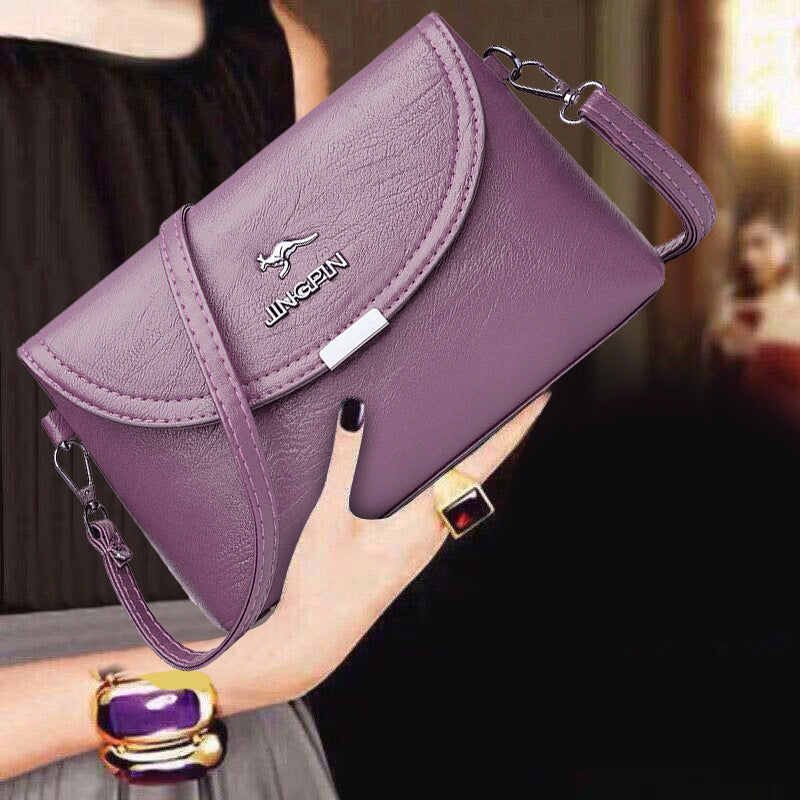 Women's High-grade Temperament Pouches Solid Color Crossbody Bags