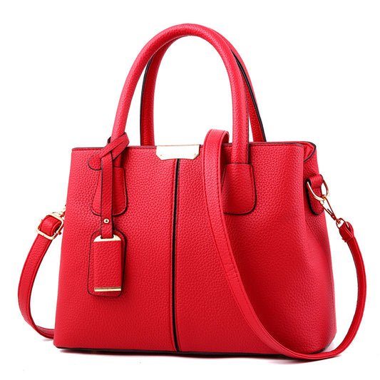 Women's Popular Versatile Litchi Pattern Fashion Handbags