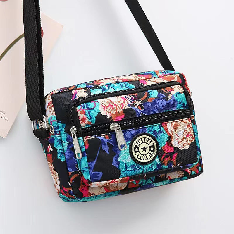 Women's Style Oxford Flower Cloth Stall Running Crossbody Bags