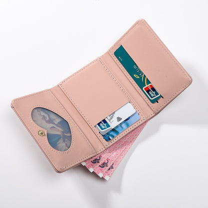 Women's Short Solid Color Simple Cute Ladies Wallets