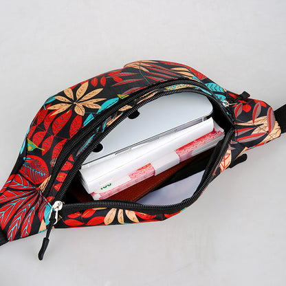 Women's Nylon Close-fitting Mobile Summer Fashion Camouflage Waist Packs