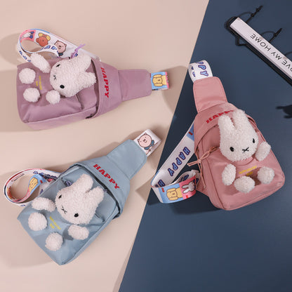 Women's & Children's & Canvas Fashion Bunny Cute Heart Waist Packs