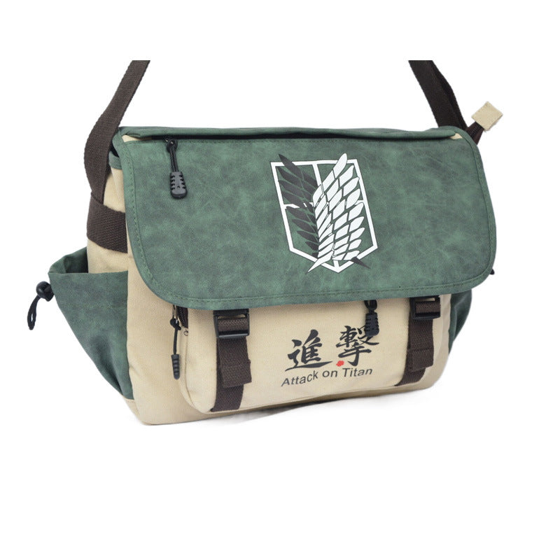 Sacs messagers pour hommes en toile One Piece de Totoro périphérique