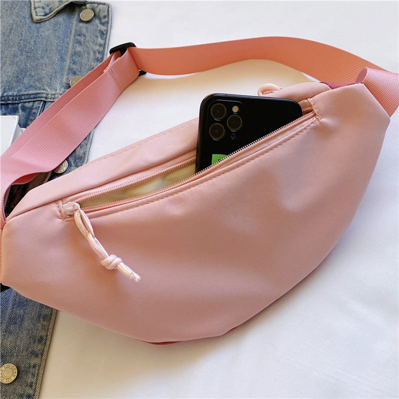 Style Large Capacity Female College Simple Waist Packs