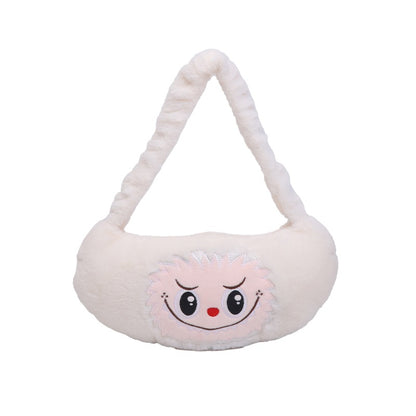 Curtain Cloth Plush Pop Mart Cartoon Shoulder Bags