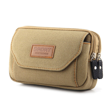 Men's Inch Mobile Wear Construction Site Canvas Phone Bags