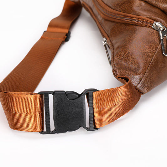 Men's New Leather Business Leisure Waterproof Men's Waist Packs