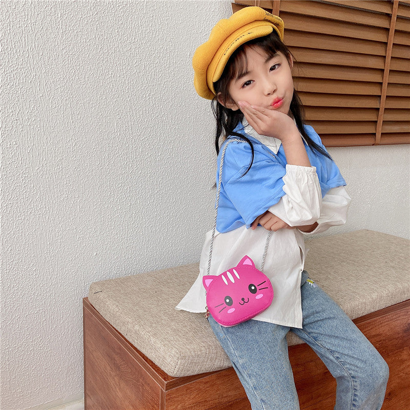 Mini Zipper Cute Cartoon Fashion Western Children's Shoulder Bags