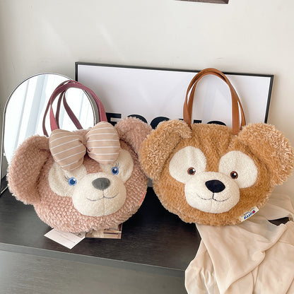 Women's Cartoon Sweet Cute Duffy Plush Shoulder Bags