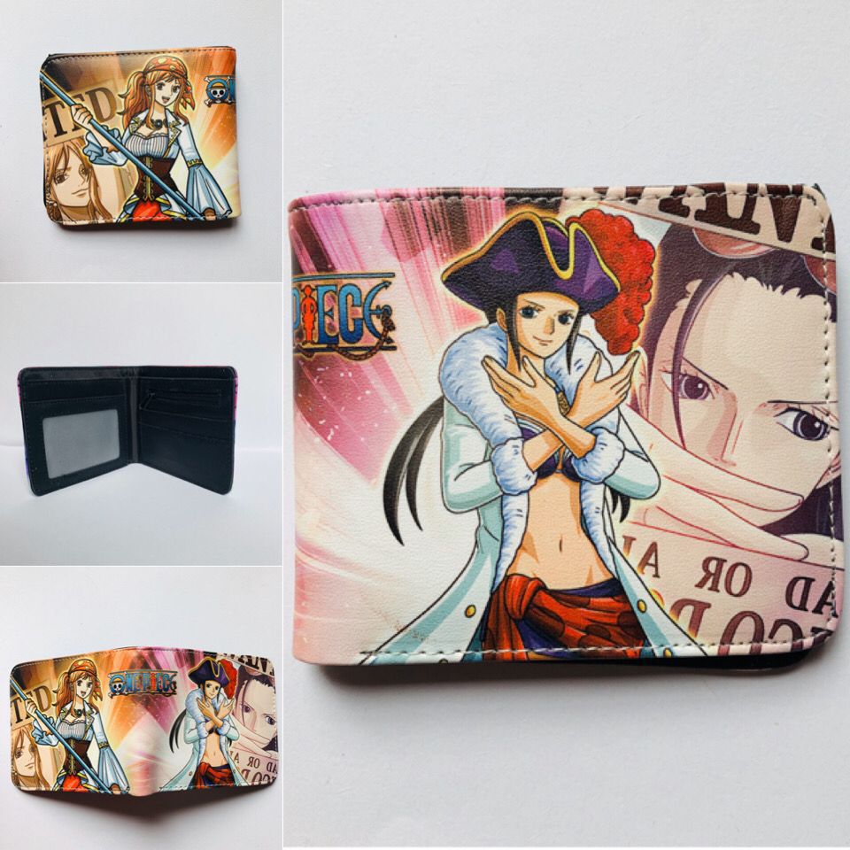 Anime One Piece Short Unisex Leather Ladies Wallets