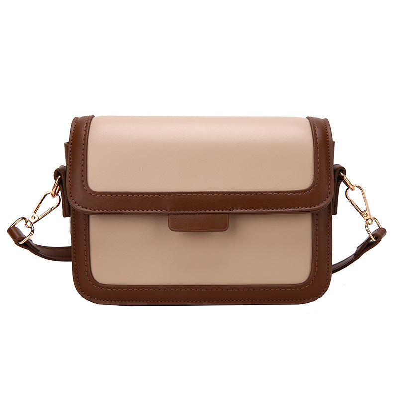 Women's Fashion Color Contrast Underarm Small Square Crossbody Bags