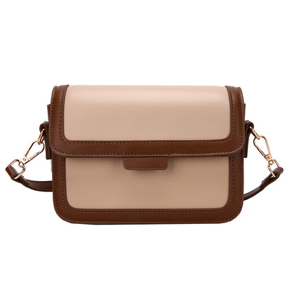 Women's Fashion Color Contrast Underarm Small Square Crossbody Bags