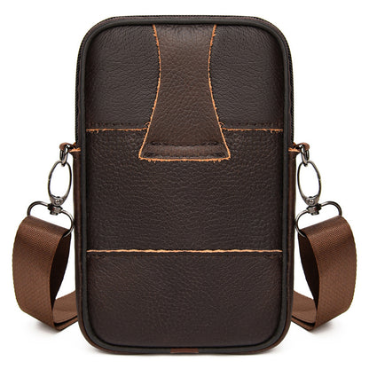 Charming Men's Genuine Leather Mobile Stall Phone Bags