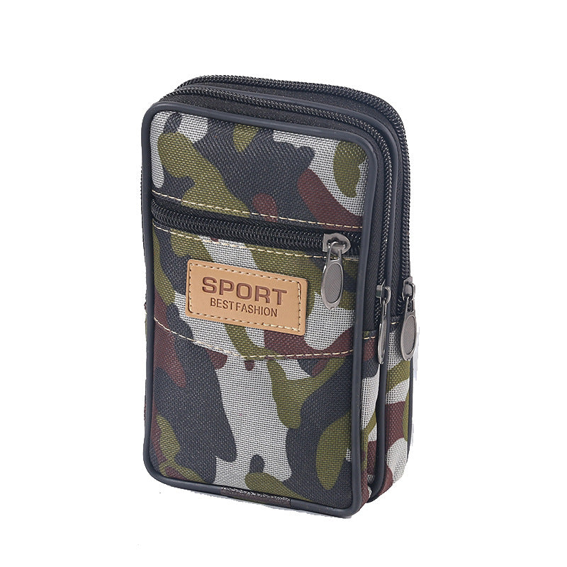 Sacoche de ceinture multifonctionnelle pour homme, camouflage, construction de vêtements, sacs de taille pour homme