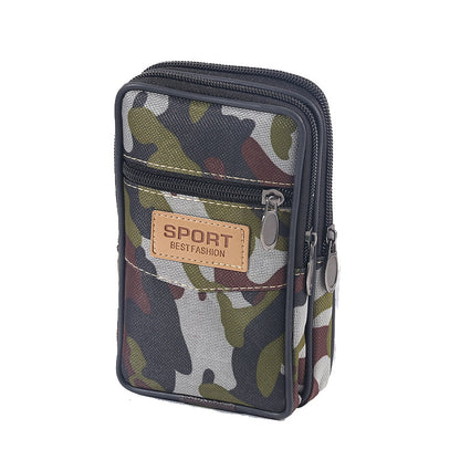 Sacoche de ceinture multifonctionnelle pour homme, camouflage, construction de vêtements, sacs de taille pour homme