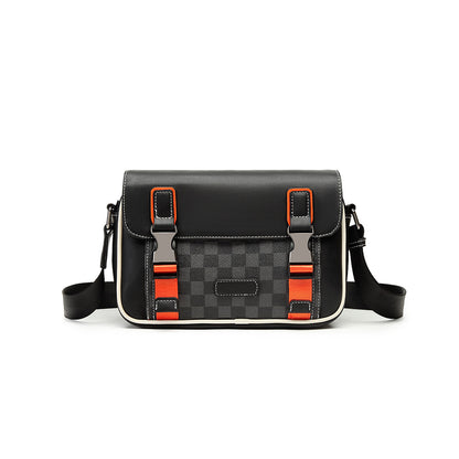 Men's Stitching Fashionable Small Square Fashion Street Men's Messenger Bags