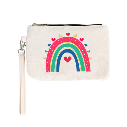 Canvas Printing Hand Portable Mobile Zipper Purses