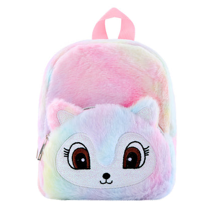 Sacs d'école pour élèves du primaire en peluche licorne pour adolescents et loisirs