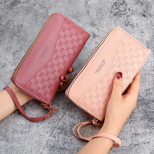 Women's Long Zipper Multifunctional Mobile Large Capacity Ladies Wallets