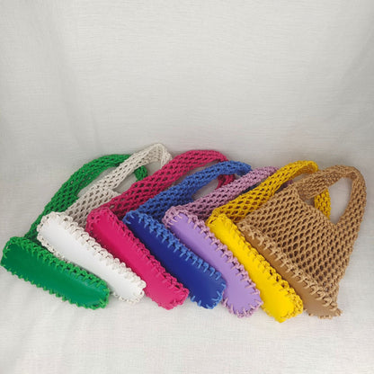 Women's Straw Cotton String Hand-woven Korean Style Handbags