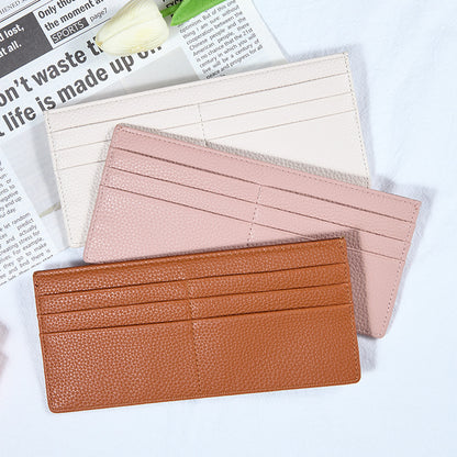 Authentic Leather Tactile Feel Multiple Slots Card Holder