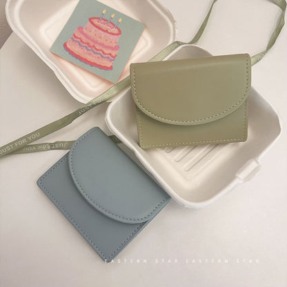 Dopamine Color Matching Korean Solid Simple Ladies Wallets