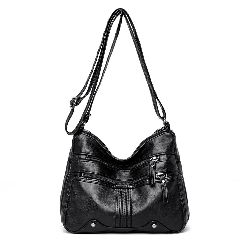 Fashion Women's Unique Soft Leather Mom Shoulder Bags