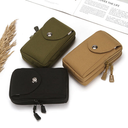 Men's Mobile Solid Color Vertical Guard Portable Bags