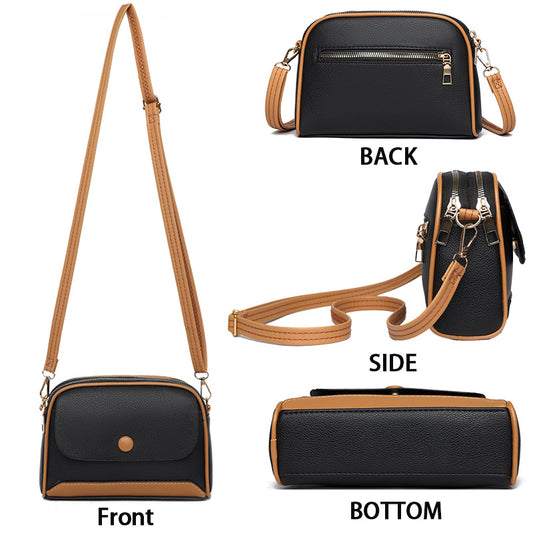 Women's Trendy Solid Color With Lid Mini Crossbody Bags