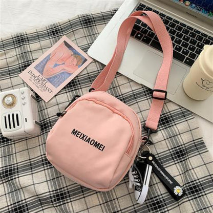 Small Female Korean Fashion Cute Canvas Crossbody Bags