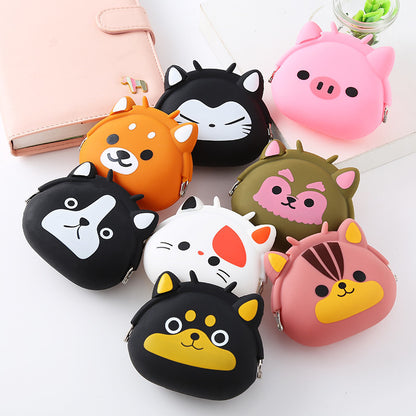 Animal Cartoon Clip Silicone Elderly Cute Coin Purses