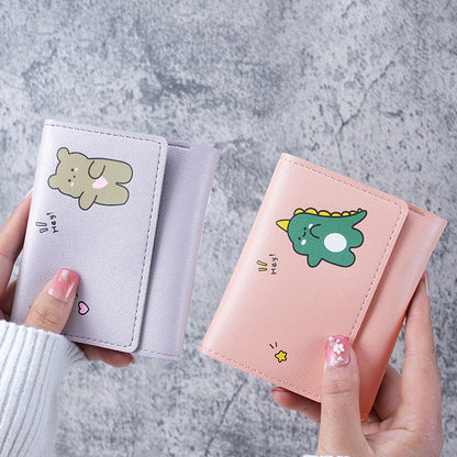 Female Off Short Style Printed Cute Ladies Wallets