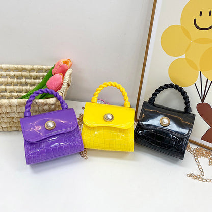 Children's Summer Trend Candy Color Fashion Simple Children's Shoulder Bags