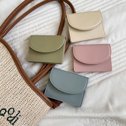 Dopamine Color Matching Korean Solid Simple Ladies Wallets