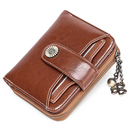 Women's Leather Female Short Korean Mini License Ladies Wallets