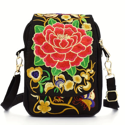 Women's Yunnan National Style Embroidered Mini Flap Crossbody Bags