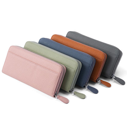 Women's & Men's & Genuine Leather Credit Long Clutch Ladies Wallets