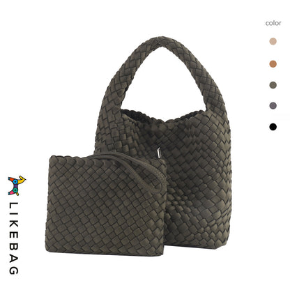 Elastic Fabric Woven Advanced Hand-woven Portable Handbags