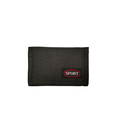 Men's Short Style Canvas Velcro Woven Label Men's Wallets